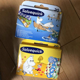 ムーミン 絆創膏 2箱セット Salvequick(日用品/生活雑貨)