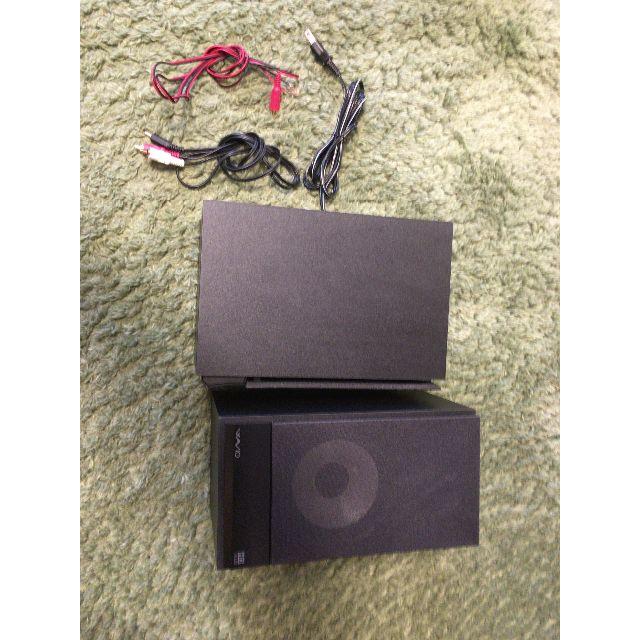 ONKYO(オンキヨー)の【中古箱付】ONKYO GX-100HD スピーカ WAVIO/ハイレゾ対応　黒 スマホ/家電/カメラのオーディオ機器(スピーカー)の商品写真