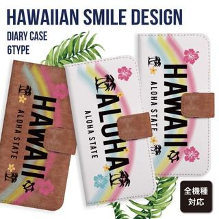 485　ALOHA　ハワイアンナンバープレート手帳型スマホケース(iPhoneケース)