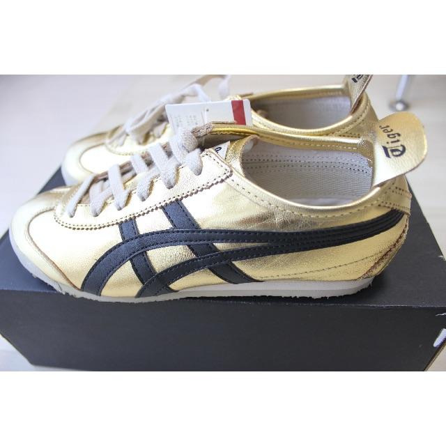 Onitsuka Tiger(オニツカタイガー)のオニツカタイガー【新品タグ付】メキシコ 66 ゴールド 23.5cm レディースの靴/シューズ(スニーカー)の商品写真