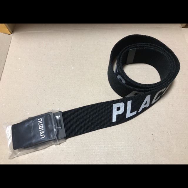 PLACES+FACES 3M LOGO BELT BLACK Nubian-