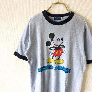 ディズニー(Disney)の【廃盤】disney mickey LOGO TEE メンズ S 古着 ミッキー(Tシャツ/カットソー(半袖/袖なし))