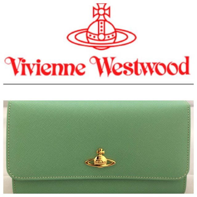 Vivienne Westwood(ヴィヴィアンウエストウッド)の新品 VivienneWestwood サファイアーノ バイカラー 長財布 牛革 レディースのファッション小物(財布)の商品写真