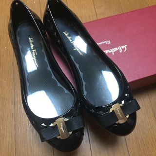 サルヴァトーレフェラガモ(Salvatore Ferragamo)のフェラガモ  ラバー シューズ(バレエシューズ)