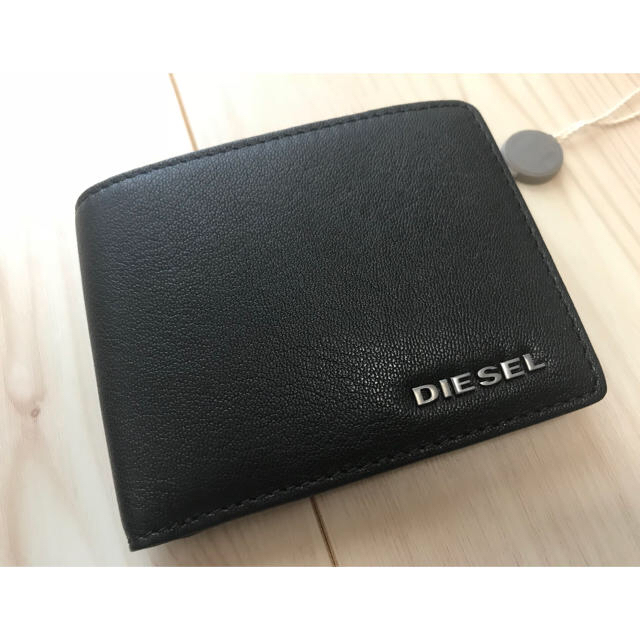 週末限定価格★新品★ディーゼル DIESEL 二つ折り財布 ブラック