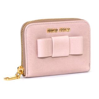 ミュウミュウ(miumiu)のmiumiu/新品リボンミニウォレット(コインケース)