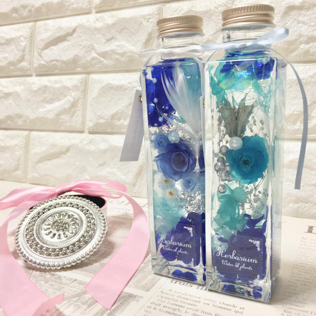 高品質の人気 ハーバリウム ローズ系 受注製作 プリザーブドフラワー