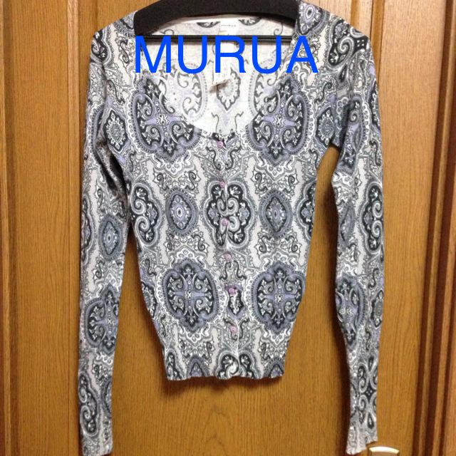 MURUA(ムルーア)のMURUA ペイズリー柄カーディガン レディースのトップス(カーディガン)の商品写真