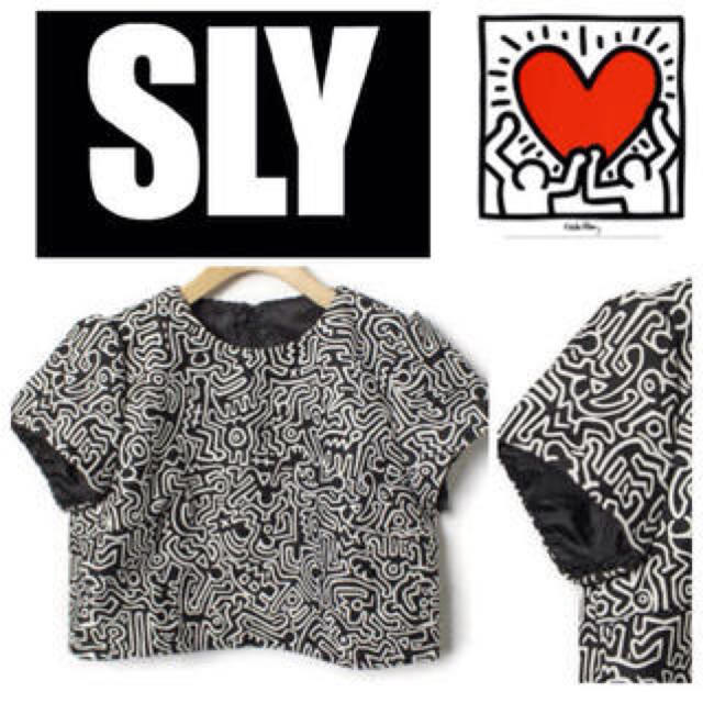 SLY(スライ)のSLY キースへリング トップス レディースのトップス(Tシャツ(半袖/袖なし))の商品写真