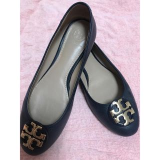 トリーバーチ(Tory Burch)のトリーバーチTORYBURCHネイビーフラットシューズバレエシューズ(バレエシューズ)