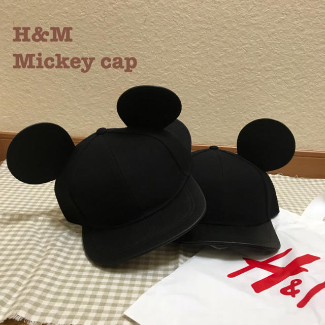 【新品】大人気！H&M Disney ミッキーデザインキャップ 帽子 高橋愛