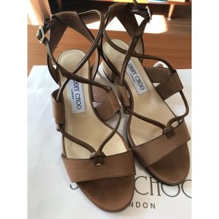 ジミーチュウ(JIMMY CHOO)の【いちご様専用】ジミーチュウ  ナチュラルサンダル(サンダル)