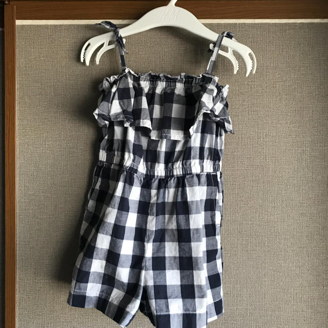 babyGAP(ベビーギャップ)の【90㎝】ギンガムチェックオールインワン キッズ/ベビー/マタニティのキッズ服女の子用(90cm~)(ワンピース)の商品写真