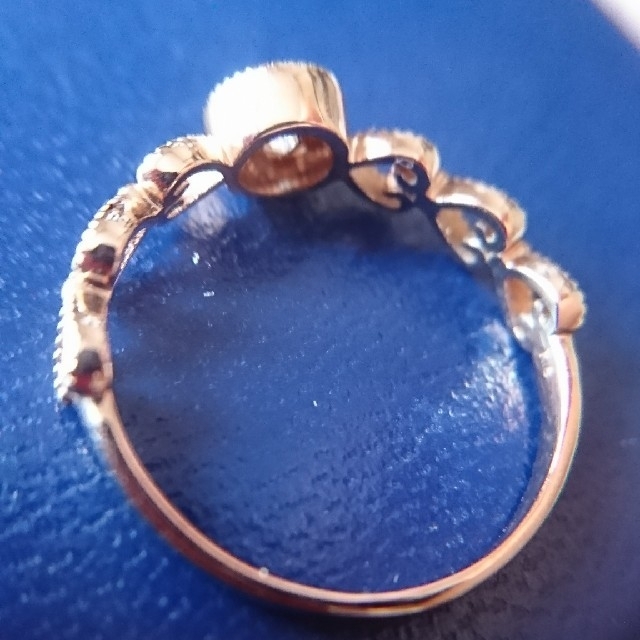 繊細で可愛い‼ k18PG  ダイヤモンドリング レディースのアクセサリー(リング(指輪))の商品写真