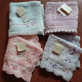 ローラアシュレイ(LAURA ASHLEY)のチョロちゃん様   ローラアシュレイ タオルハンカチ 4枚(ハンカチ)