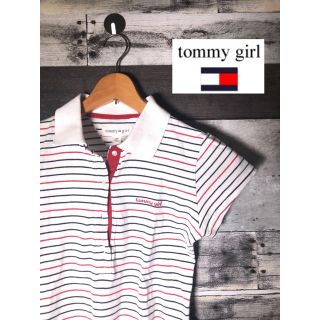 トミーガール(tommy girl)の【tommy girl】トミーガール ボーダー ポロシャツ S(ポロシャツ)