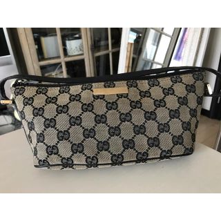 グッチ(Gucci)のグッチ ミニポーチ グレー(ポーチ)