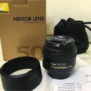 ニコン(Nikon)のニコン 50㎜ 1.4G 単焦点(レンズ(単焦点))