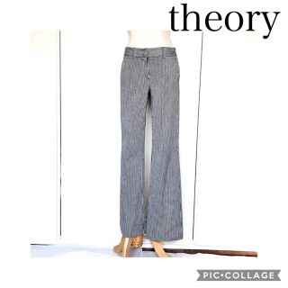 セオリー(theory)のtheory ストライプ コットンパンツ(カジュアルパンツ)