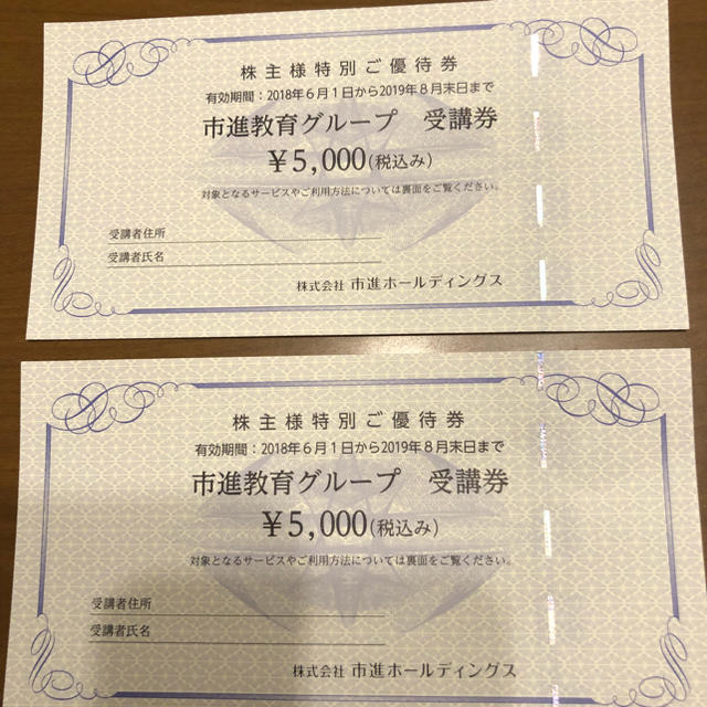 市進ホールディングスの株主優待券 www.gmytfashionacademy.com