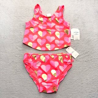 ベビーギャップ(babyGAP)の90cm baby gap タンキニ ハート柄 水着 新品 女の子(水着)