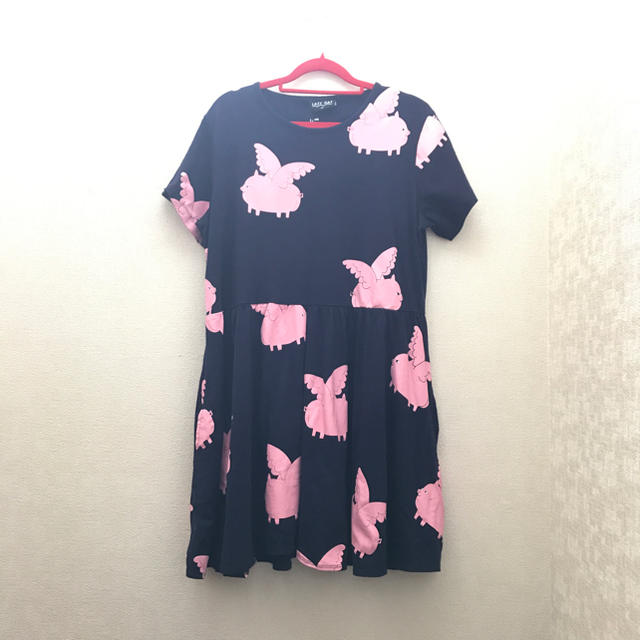 LAZY OAF - レイジーオーフ LAZY OAF 豚柄ワンピース 紺色 タグ付きの通販 by toitoi's shop｜レイジーオーフ