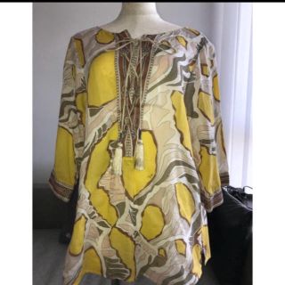 エミリオプッチ(EMILIO PUCCI)のEMILIO PUCCI  エミリオプッチ カフタン ブラウス ♡極美品(シャツ/ブラウス(長袖/七分))