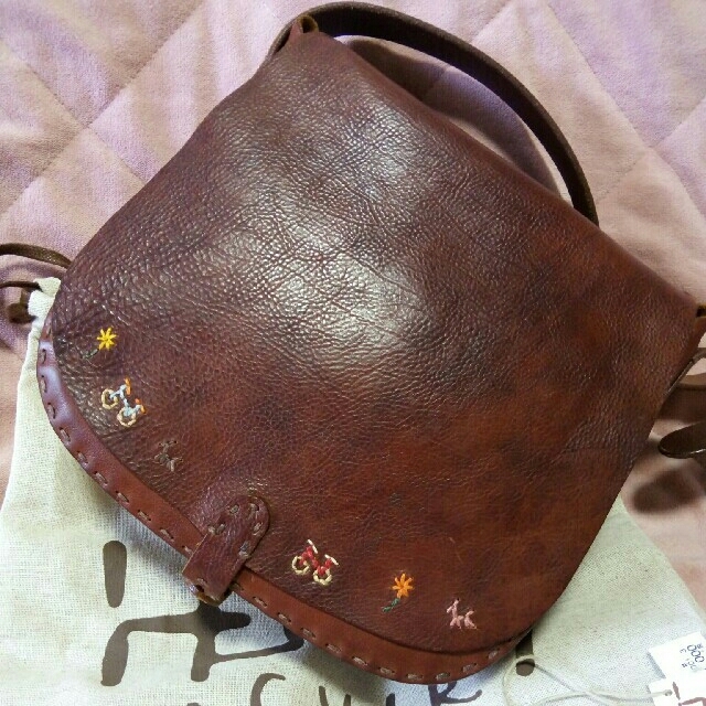 中古】 HENRY アンリークイール CUIR ☆ canot ☆ ショルダーバッグ