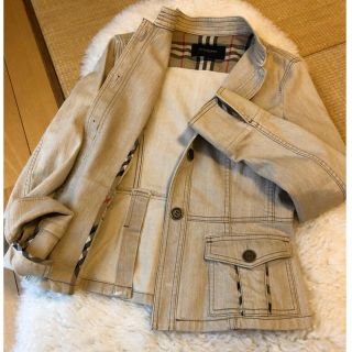 バーバリー(BURBERRY)の美品バーバリーBurberry上質コットンジャケット♫超オススメ品(Gジャン/デニムジャケット)