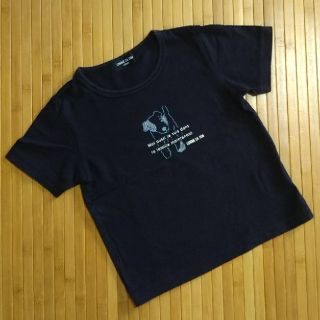 コムサイズム(COMME CA ISM)のCOMME CA ISMコムサイズム*半袖Tシャツ*黒*100A(Tシャツ/カットソー)