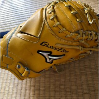 ミズノ(MIZUNO)のミズノ、グローバルエリート軟式キャッチャーミットHG-11［中古品］(グローブ)