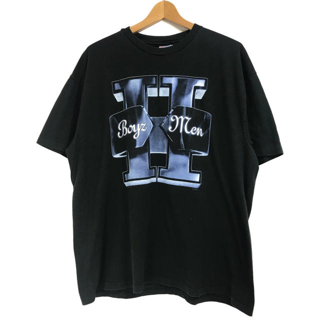 90s Boyz Ⅱ Men Tシャツ 黒 XL ラップT バンドT 古着 レア