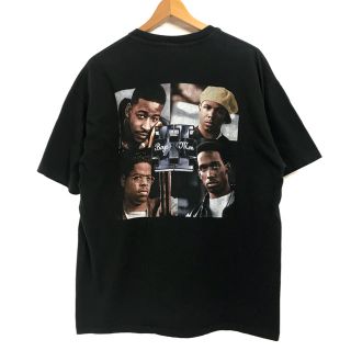 90s Boyz Ⅱ Men Tシャツ 黒 XL ラップT バンドT 古着 レア(Tシャツ/カットソー(半袖/袖なし))