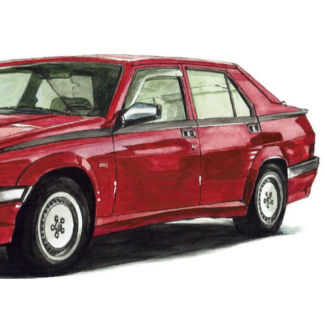 Alfa Romeo(アルファロメオ)のGC-563 75/ジュリア限定版画 直筆サイン額装●作家 平右ヱ門 エンタメ/ホビーの美術品/アンティーク(版画)の商品写真