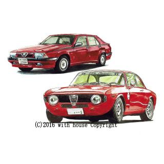 Alfa Romeo - GC-565アルファロメオ/GTA限定版画 直筆サイン額装○作家 ...