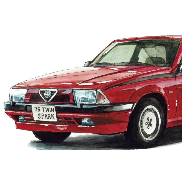 Alfa Romeo(アルファロメオ)のGC-566アルファロメオ/GTA限定版画 直筆サイン額装●作家 平右ヱ門 エンタメ/ホビーの美術品/アンティーク(版画)の商品写真