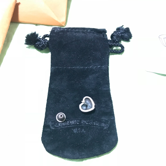 クロムハーツハートスタッドピアス クロムハーツハートスタッドピアス
