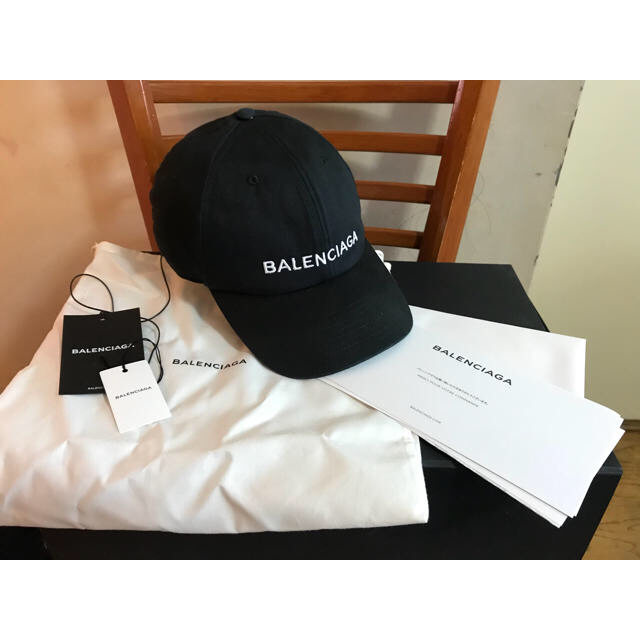 BALENCIAGA バレンシアガ 17ss キャップ 帽子 BLACK 黒