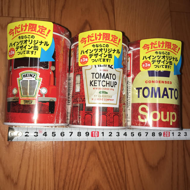 HEINZ ハインツ ブリキ缶 オリジナルデザイン缶 小物入れ ペン立ての通販 by ユゥユ's shop｜ラクマ