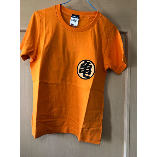 ドラゴンボール、オレンジ色、亀マーク入り亀仙人Ｔシャツ、メンズXS メンズのトップス(Tシャツ/カットソー(半袖/袖なし))の商品写真