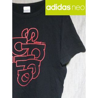 アディダス(adidas)の【ビックロゴ】adidasアディダスショート丈半袖Tシャツアジアンサイズ L(Tシャツ/カットソー(半袖/袖なし))