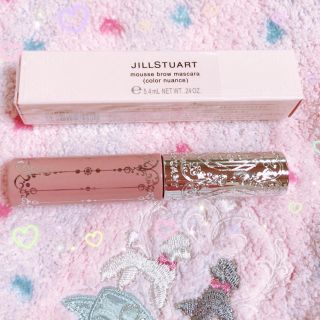 ジルスチュアート(JILLSTUART)のジルスチュアート ムースブロウマスカラ 05 美品 限定 ピンク 眉マスカラ(眉マスカラ)