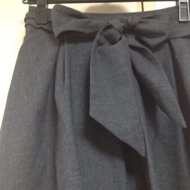 ef-de(エフデ)のef-de りぼん付きウールスカート レディースのスカート(ひざ丈スカート)の商品写真