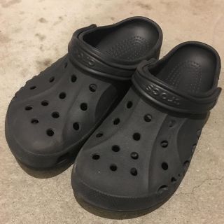 クロックス(crocs)のcrocs ブラック27センチ  W11(サンダル)