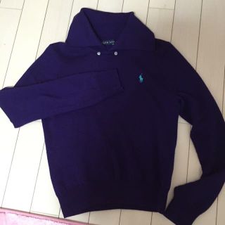 ラルフローレン(Ralph Lauren)のラルフローレン 紫襟付きニット♡(ニット/セーター)