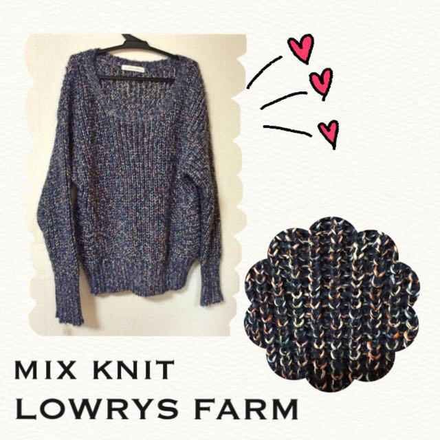 LOWRYS FARM(ローリーズファーム)のLOWRYS FARM ミックスニット レディースのトップス(ニット/セーター)の商品写真