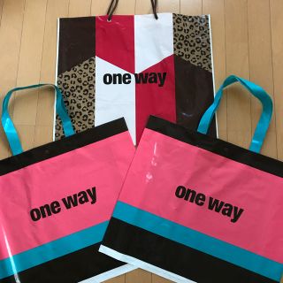 ワンウェイ(one*way)のワンウェイ ショッパー3枚セット♡(ショップ袋)