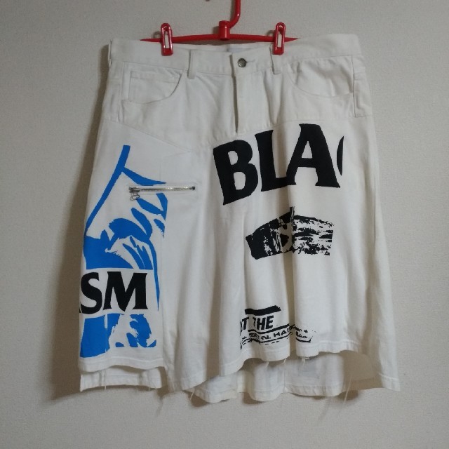 FACETASM(ファセッタズム)のFACETASM　BLACK FLAG SHORTS サルエル　ショーツ メンズのパンツ(デニム/ジーンズ)の商品写真