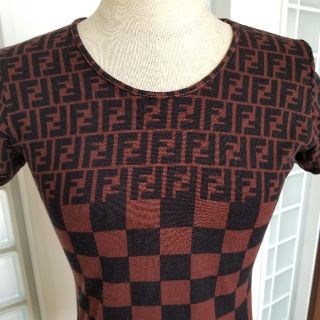 フェンディ(FENDI)のFENDIズッカ柄Tシャツ(Tシャツ(半袖/袖なし))