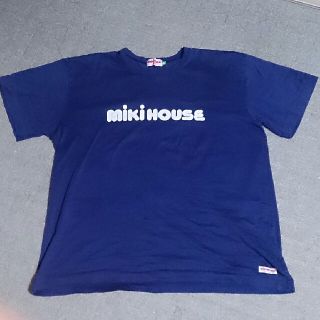 ミキハウス(mikihouse)のお値下げ、ミキハウス  Tシャツ、メンズ、ブルー、ロゴ付き(Tシャツ/カットソー(半袖/袖なし))